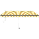 Vidaxl luifel kostenlos -Automatisch 400 x 300 cm gelb und weiß