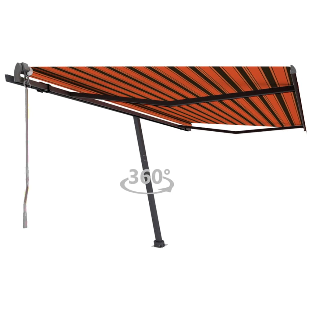 Vidaxl laifel kostenlos -ausstehende automatische 400x300 cm Orange und Braun