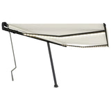 Vidaxl Luifel mit LED 450x300 cm creme -gepflegt