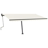 Vidaxl Luifel mit LED 450x300 cm creme -gepflegt