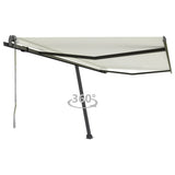 Vidaxl luifel kostenlos -ausstehende automatische 450x300 cm creme -gelenkt