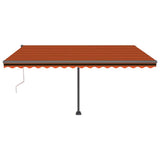 Vidaxl luifel kostenlos -Automatisch 450 x 300 cm orange und braun