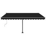 Vidaxl Luifel Automatik mit LED- und Windsensor 450x300 cm Anthrazit