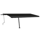 Vidaxl luifel distanziert manuell erstreckt sich 500 x 300 cm Anthrazit