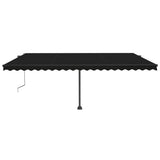 Vidaxl Luifel Automatik mit LED- und Windsensor 500x300 cm Anthrazit
