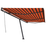 Vidaxl luifel distanziert manuell erstreckt sich 600 x 300 cm orange Braun