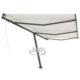 Vidaxl luifel kostenlos -ausstehende automatische 600x300 cm creme -colored