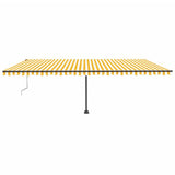 Vidaxl luifel kostenlos -ausstehende automatische 600x300 cm gelb und weiß