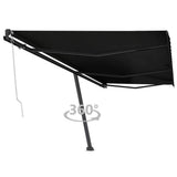 Vidaxl Laifel Free -ausstehende automatische 600x300 cm Anthrazit -geläutet