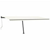 Vidaxl Luifel Automatik mit LED- und Windsensor 600x300 cm Creme Farbe