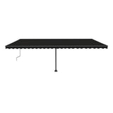 Vidaxl Luifel Automatik mit LED- und Windsensor 600x300 cm Anthrazit