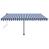 Vidaxl Laifel losgelöst manuell 400x350 cm blau und weiß