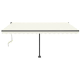 Vidaxl Luifel Automatik mit LED- und Windsensor 400x350 cm Creme Farbe