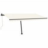 Vidaxl Luifel Automatik mit LED- und Windsensor 450x350 cm Creme Farbe