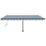 Vidaxl laifel kostenlos -ausstehende automatische 500x350 cm blau und weiß