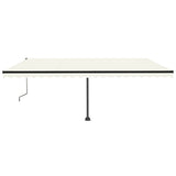 Vidaxl luifel kostenlos -ausstehende automatische 500x350 cm creme -gelenkt