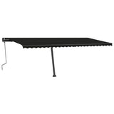 Vidaxl luifel distanziert manuell erstreckt sich 600x350 cm Anthrazit