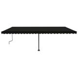 Vidaxl luifel distanziert manuell erstreckt sich 600x350 cm Anthrazit