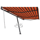 Vidaxl Laifel abgelöst manuell 600x350 cm Orange Braun herausziehen