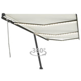 Vidaxl Luifel mit LED 600x350 cm cremefarbener geleitet
