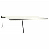 Vidaxl Luifel mit LED 600x350 cm cremefarbener geleitet