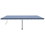 Vidaxl laifel kostenlos -ausstehende automatische 600x350 cm blau und weiß