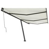 Vidaxl luifel kostenlos -ausstehende automatische 600x350 cm creme -gelenkt