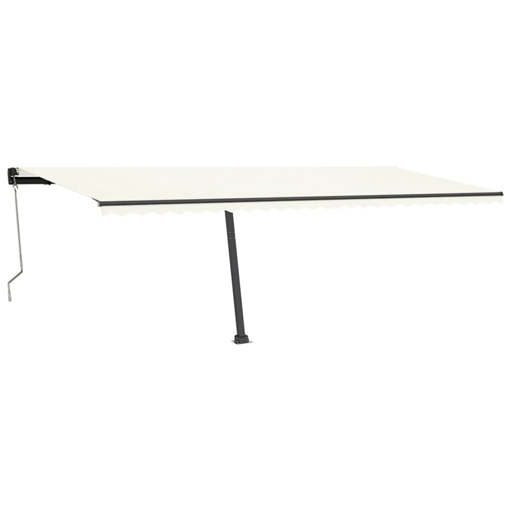 Vidaxl luifel kostenlos -ausstehende automatische 600x350 cm creme -gelenkt