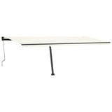 Vidaxl luifel kostenlos -ausstehende automatische 600x350 cm creme -gelenkt