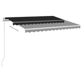Vidaxl Luifel Automatik mit LED- und Windsensor 3,5x2,5 m Anthrazit
