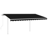 Vidaxl luifel Automatik mit LED- und Windsensor 4x3 m Anthrazit -Colored