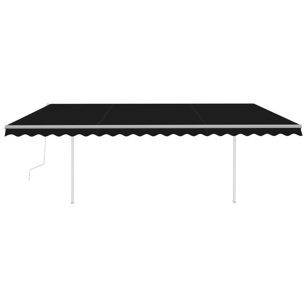Vidaxl luifel expandierbar mit den Posts 5x3 m Anthrazit -Colored