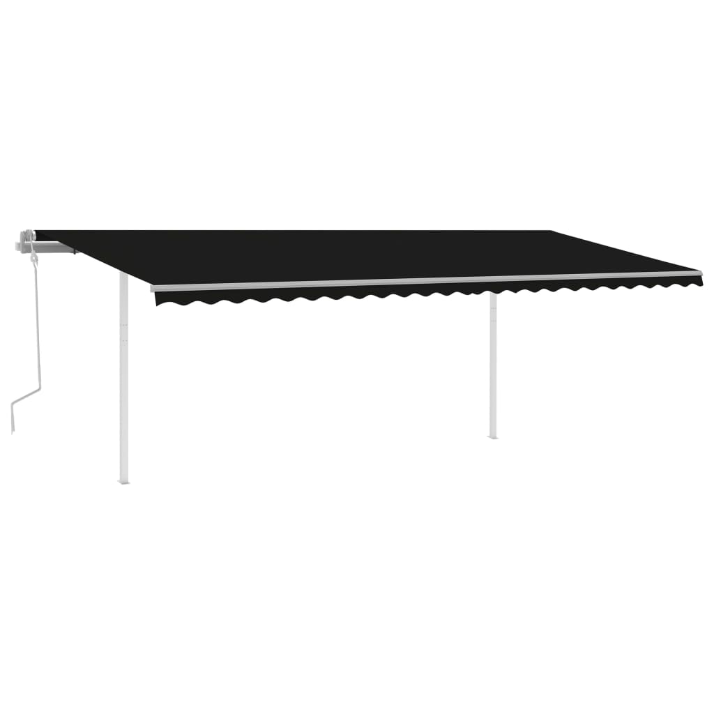 Vidaxl luifel mit LED 6x3 m Anthrazit -gelöschtem LED
