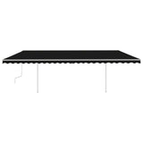 Vidaxl luifel mit LED 6x3 m Anthrazit -gelöschtem LED