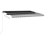 Vidaxl Luifel Automatik mit LED- und Windsensor 4x3,5 m Anthrazit
