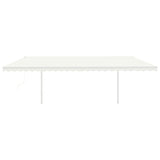 Vidaxl luifel exponierbar mit Posts 6x3,5 M cremefarben -colored