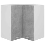 Vidaxl hanghoekkast lyon 57x57x60 cm bewerkt hout betongrijs
