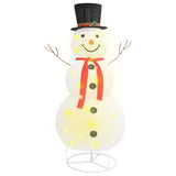Vidaxl Decorative Snowman LED 180 cm Luxus Stoff