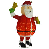 Vidaxl Santa Claus Decorative LED 180 cm de tela de lujo