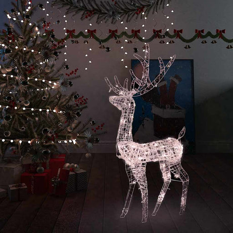 Vidaxl Weihnachtsdekorationen Rentier 140 LEDs 120 cm Acryl warmes Weiß