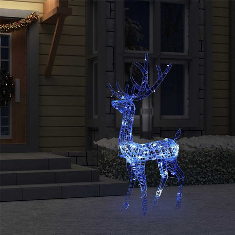 Vidaxl Weihnachtsdekorationen Rentier 140 LEDs 120 cm Acrylblau