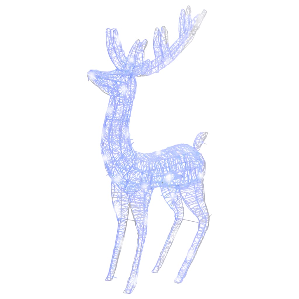Vidaxl Weihnachtsdekoration Rentier 250 LEDs Blau 180 cm Acryl