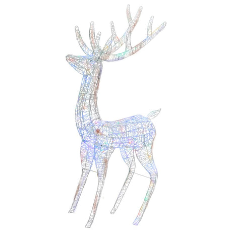 Vidaxl Weihnachtsdekoration Rentier 250 LEDs mehrfarbig 180 cm Acryl