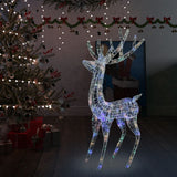 Vidaxl Weihnachtsdekoration Rentier 250 LEDs mehrfarbig 180 cm Acryl