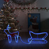 VIDAXL Weihnachtsdekoration Rentier und Hülsen 252 LEDs