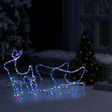 Vidaxl Christmas Decoration Renideer i Slee 252 LED