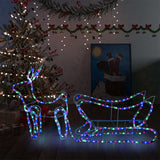 Vidaxl Christmas Decoration Renideer i Slee 252 LED