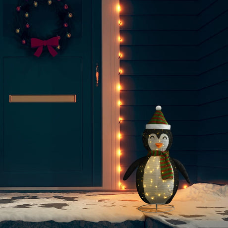 Vidaxl Christmas Penguin Dekorative LED 60 cm Luxus Stoff
