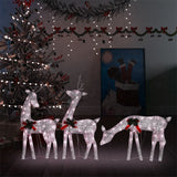 Vidaxl Reindeer Family Christmas Warm White 270x7x90 cm Gold Gold Colorato