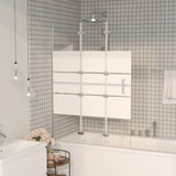 Vidaxl Duschgehäuse 100x140 cm ESG Weiß